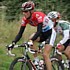 Frank Schleck hinter dem Tr�ger des gelben Trikots bei der 2. Etappe der TRW 2005